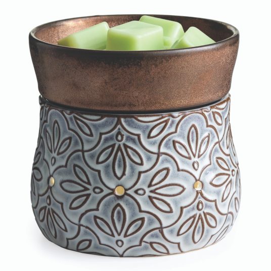 Bronze Floral Deluxe Wax Melter